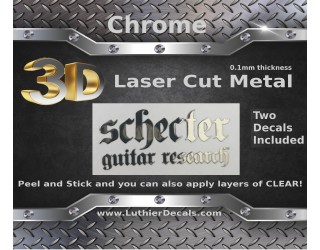 Schecter Guitar Decal Metal M54 Copy